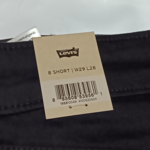 Levi's 711 Skinny Jeans 188810049 NWT Women's - 8 Short - Soft Black Size 29x28 - Picture 6 of 8